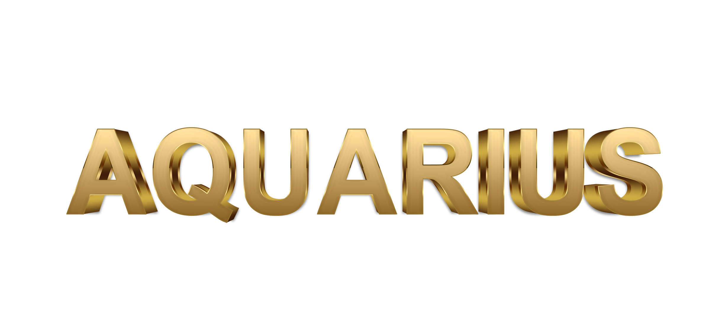 Aquarius word png, Aquarius png, word Aquarius gold text typography PNG images free